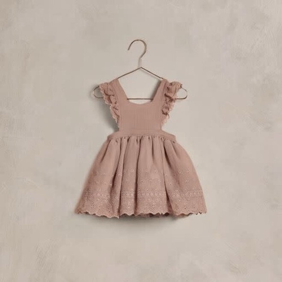 Noralee Other - Girls' Dusty Rose Ruffle Strap Formal Dress